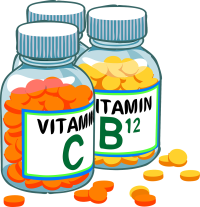 Illustrasjon: bilde av vitaminer